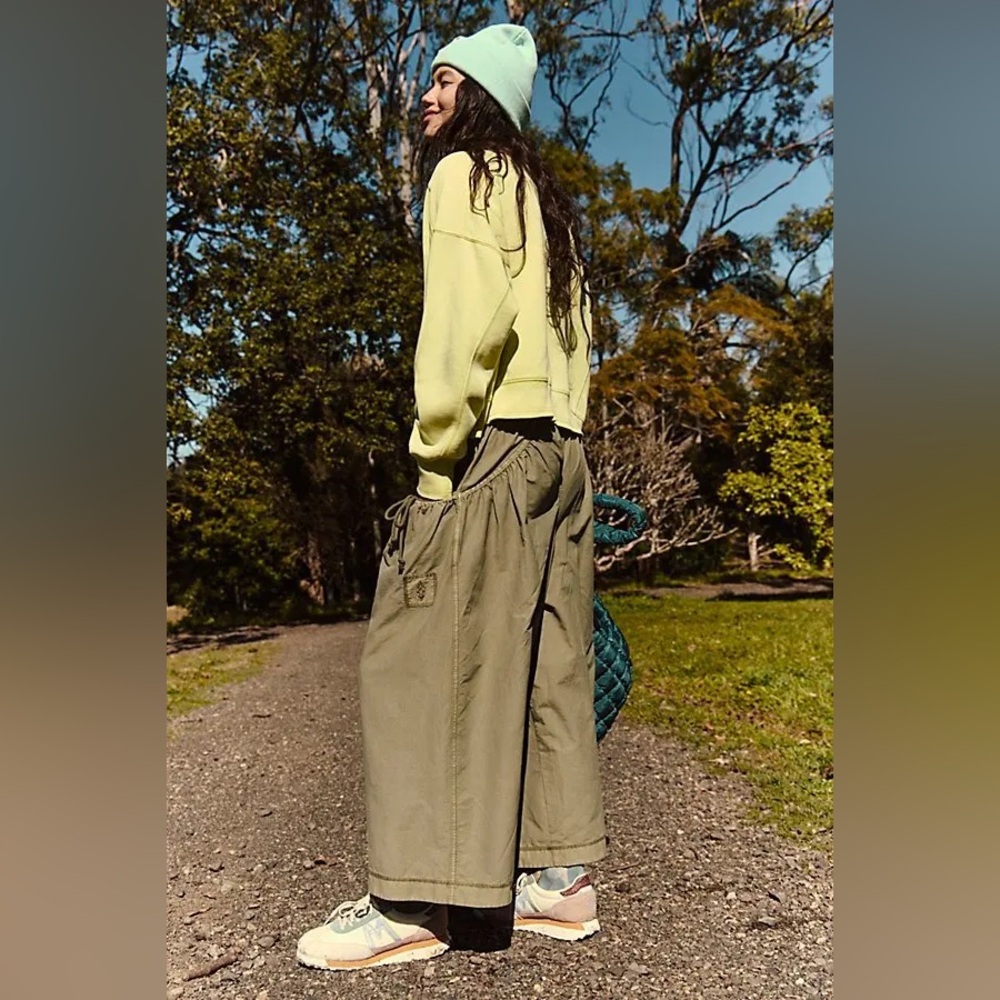 NWT Free People Step By Step Pants ~Sage Stone~ - Picture 2 of 4